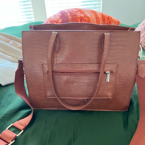 BEIS Work tote in cognac - Picture 2 of 8